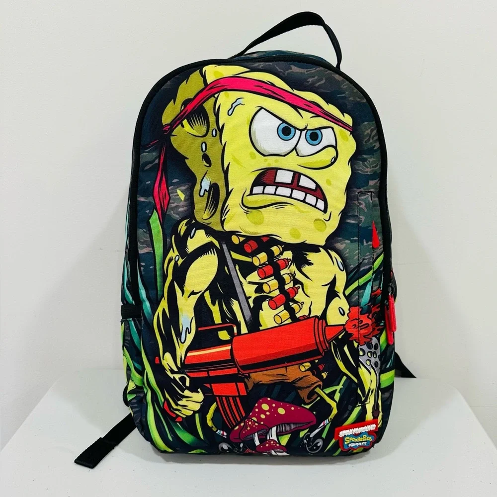 Sprayground Backpack Bookbag,‎ ULTRA RARE - SpongeBob Crayon Mayhem